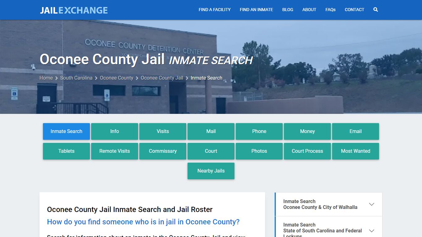 Oconee County Jail Inmate Search - Jail Exchange